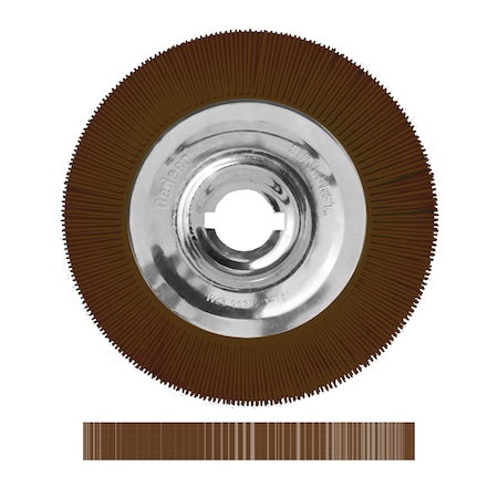 Dedeco Sunburst Radial Bristle Discs 12 in X 2 in Straight Ts Brown 36 Grit A/O 1/Unit 1972